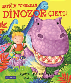 Ektiğim Tohumdan Dinozor &Ccedil;ıktı  kapak resmi Pearson &Ccedil;ocuk Kitapları KartonKinder