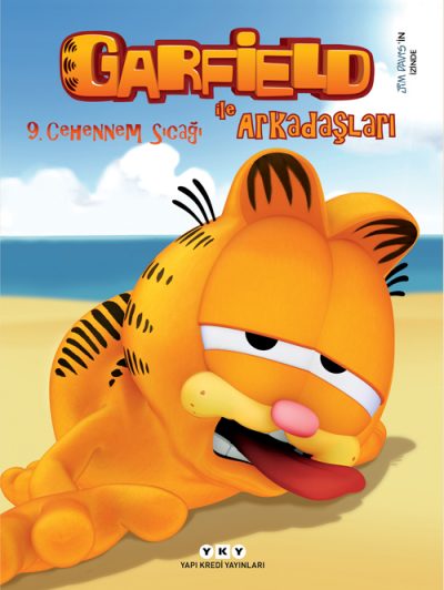 Garfield ve Arkadaşları-9 Cehennem Sıcağı  kapak resmi Yapı Kredi Yayınları KartonKinder