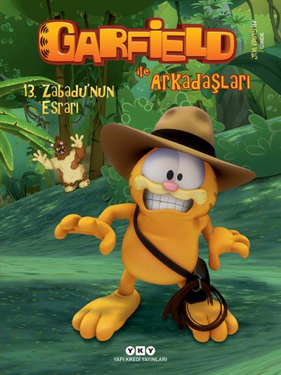 Garfield ve Arkadaşları-13 Zabadu'nun Esrarı  kapak resmi Yapı Kredi Yayınları KartonKinder