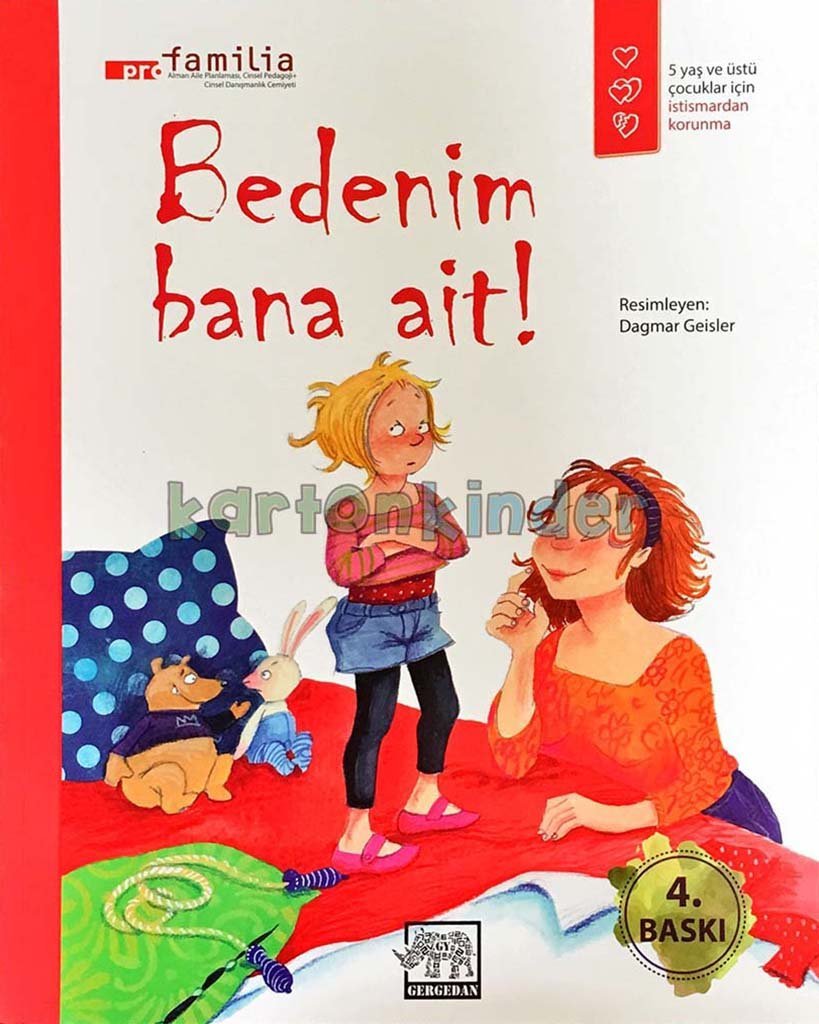 Bedenim Bana Ait  kapak resmi Gergedan Yayınları KartonKinder