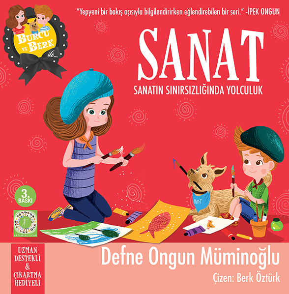 Burcu ve Berk -Sanat - Sanatın Sınırsızlığında Yolculuk  kapak resmi Artemis Yayınları KartonKinder