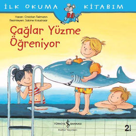 Çağlar Yüzme Öğreniyor  kapak resmi İş Bankası Kültür Yayınları KartonKinder