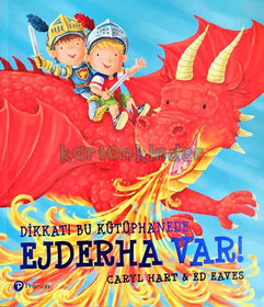 Dikkat! Bu Kütüphanede Ejderha Var!  kapak resmi Pearson Çocuk Kitapları KartonKinder