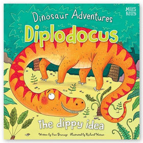 DINOSAUR ADVENTURES: DIPLODOCUS – THE DIPPY IDEA  kapak resmi Miles Kelly KartonKinder