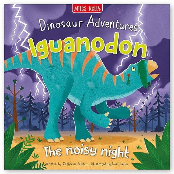 DINOSAUR ADVENTURES: IGUANODON – THE NOISY NIGHT  kapak resmi Miles Kelly KartonKinder