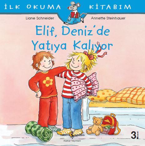 Elif Deniz’de Yatıya Kalıyor  kapak resmi İş Bankası Kültür Yayınları KartonKinder