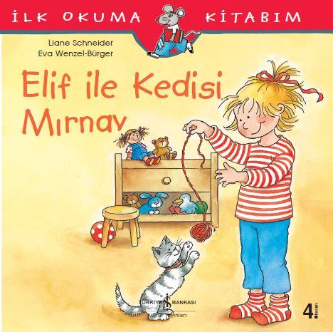 Elif ile Kedisi Mırnav  kapak resmi İş Bankası Kültür Yayınları KartonKinder