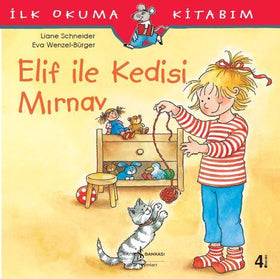 Elif ile Kedisi Mırnav  kapak resmi İş Bankası Kültür Yayınları KartonKinder