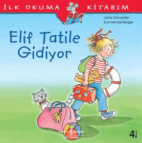 Elif Tatile Gidiyor  kapak resmi İş Bankası Kültür Yayınları KartonKinder