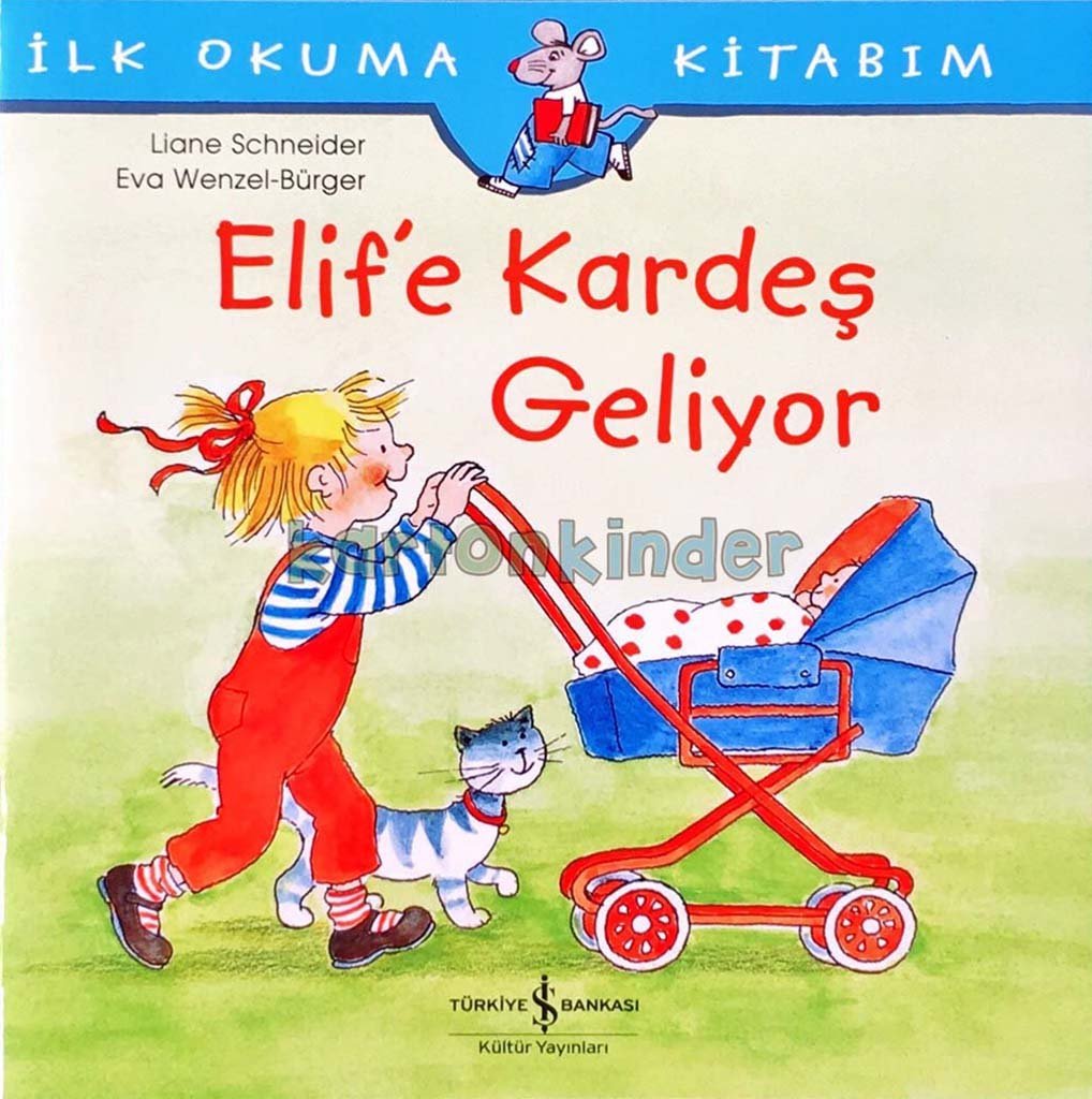 Elif’e Kardeş Geliyor  kapak resmi İş Bankası Kültür Yayınları KartonKinder