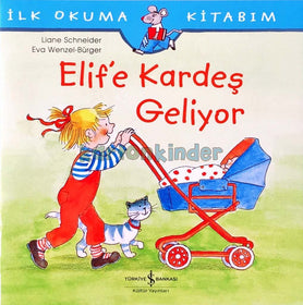 Elif’e Kardeş Geliyor  kapak resmi İş Bankası Kültür Yayınları KartonKinder