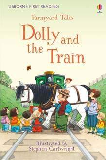 Farmyard Tales Dolly and the Train HARDCOVER  kapak resmi usborne KartonKinder