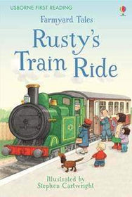Farmyard Tales Rusty's Train Ride  HARDCOVER  kapak resmi usborne KartonKinder