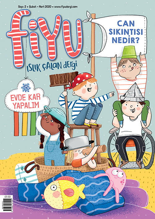 Fiyu Dergi- Sayı 2  kapak resmi Lydia Media Ltd. KartonKinder