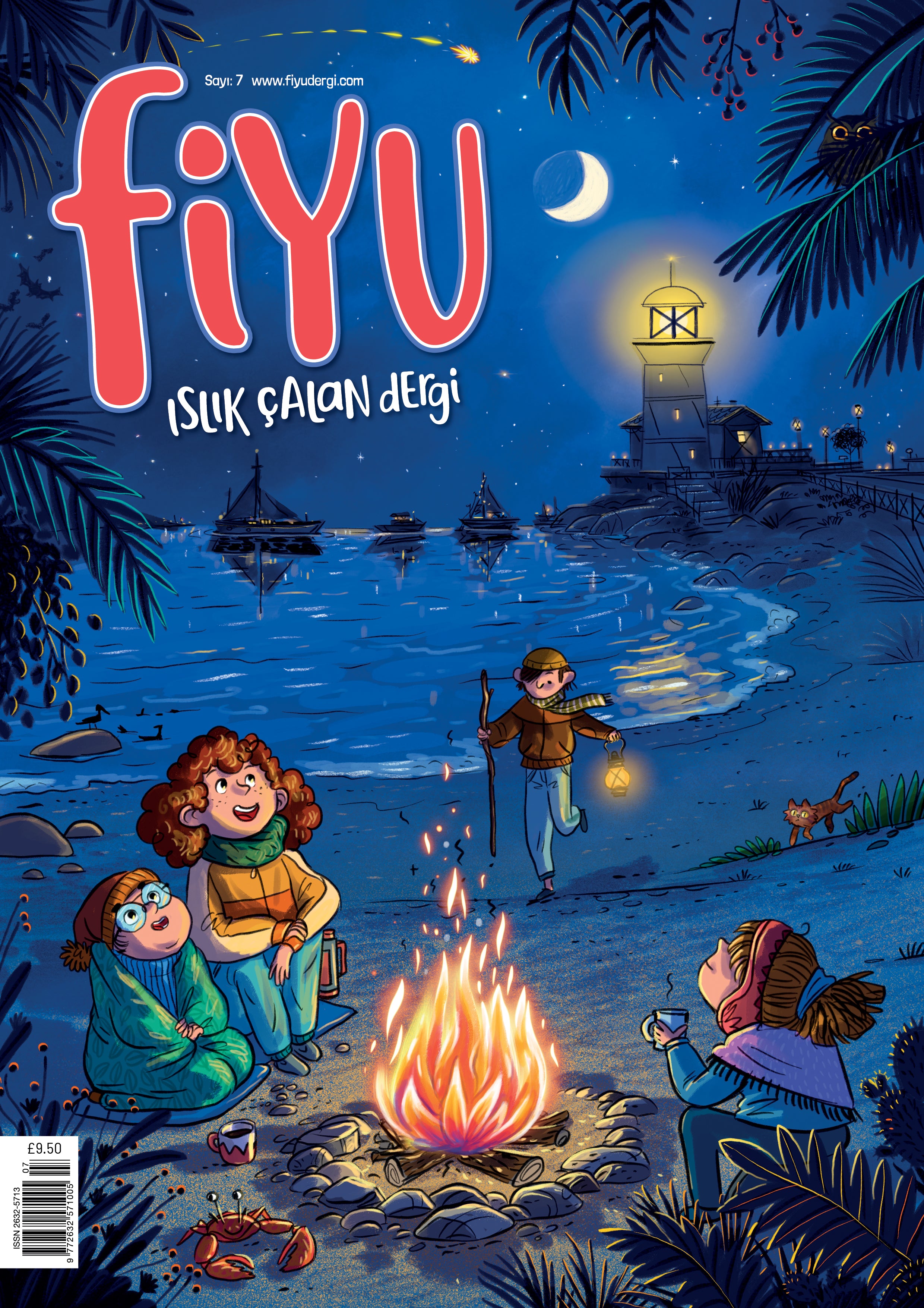 Fiyu Dergi- Sayı 7  kapak resmi Lydia Media Ltd. KartonKinder