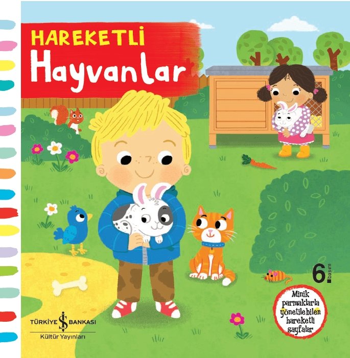 Hareketli Hayvanlar-Hareketli kitap  kapak resmi İş Bankası Kültür Yayınları KartonKinder