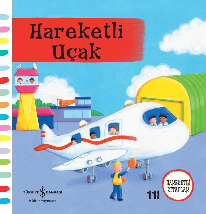 Hareketli Uçak-Hareketli kitap  kapak resmi İş Bankası Kültür Yayınları KartonKinder