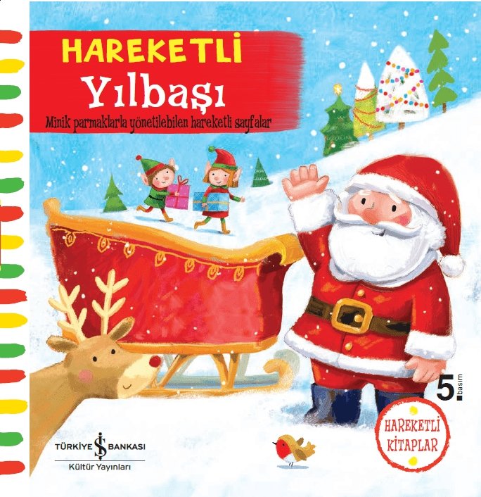 Hareketli Yılbaşı-Hareketli kitap  kapak resmi İş Bankası Kültür Yayınları KartonKinder
