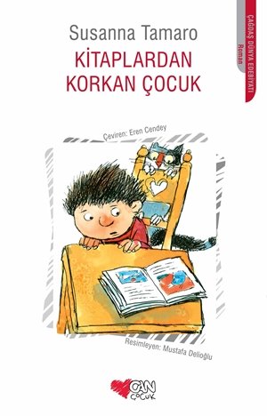 Kitaplardan Korkan Çocuk  kapak resmi Can Çocuk Yayınları KartonKinder