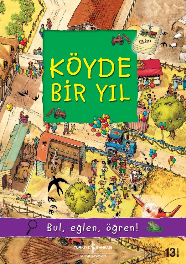 K&ouml;yde Bir Yıl  kapak resmi İş Bankası K&uuml;lt&uuml;r Yayınları KartonKinder