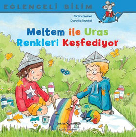 Meltem ile Uras Renkleri Keşfediyor – Eğlenceli Bilim  kapak resmi İş Bankası Kültür Yayınları KartonKinder