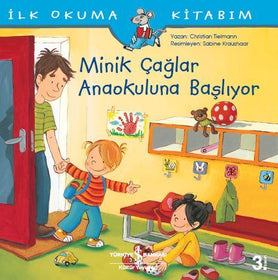 Minik Çağlar Anaokuluna Başlıyor  kapak resmi İş Bankası Kültür Yayınları KartonKinder