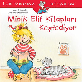 Minik Elif Kitapları Keşfediyor  kapak resmi İş Bankası Kültür Yayınları KartonKinder
