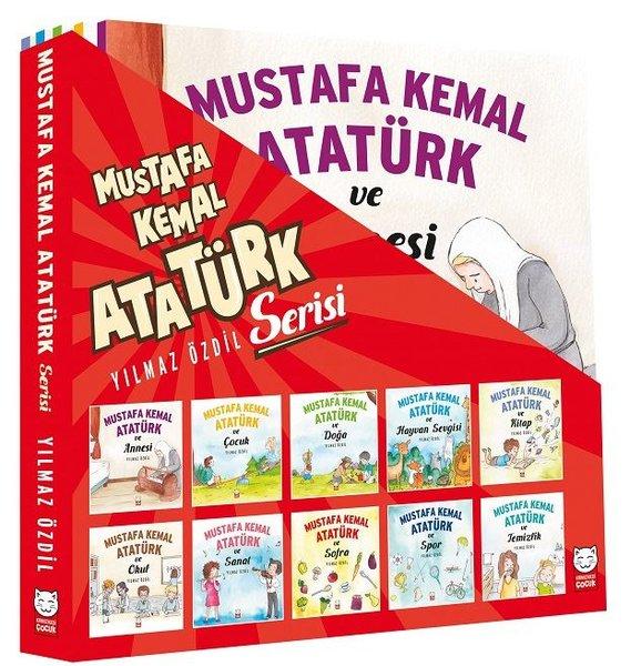 Mustafa Kemal Atatürk Serisi - 10 Kitap Takım  kapak resmi Kırmızı Kedi Çocuk KartonKinder