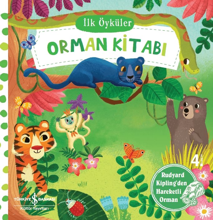 Orman Kitabı -Hareketli kitap - İş Bankası Kültür Yayınları KartonKinder