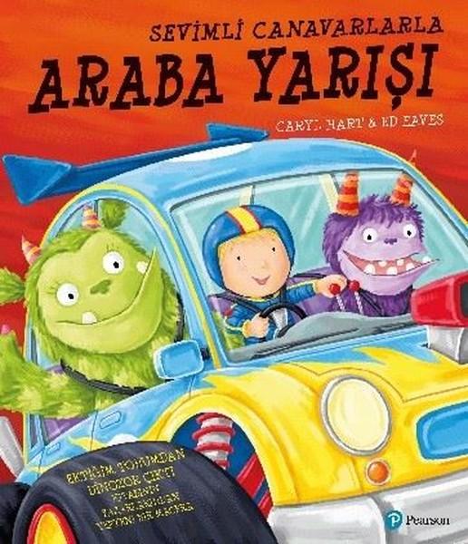 Sevimli Canavarlar Araba Yarışı  kapak resmi Pearson &Ccedil;ocuk Kitapları KartonKinder