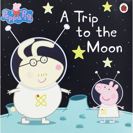 Peppa Pig A Trip to the Moon (Book and CD)  kapak resmi penguin books KartonKinder