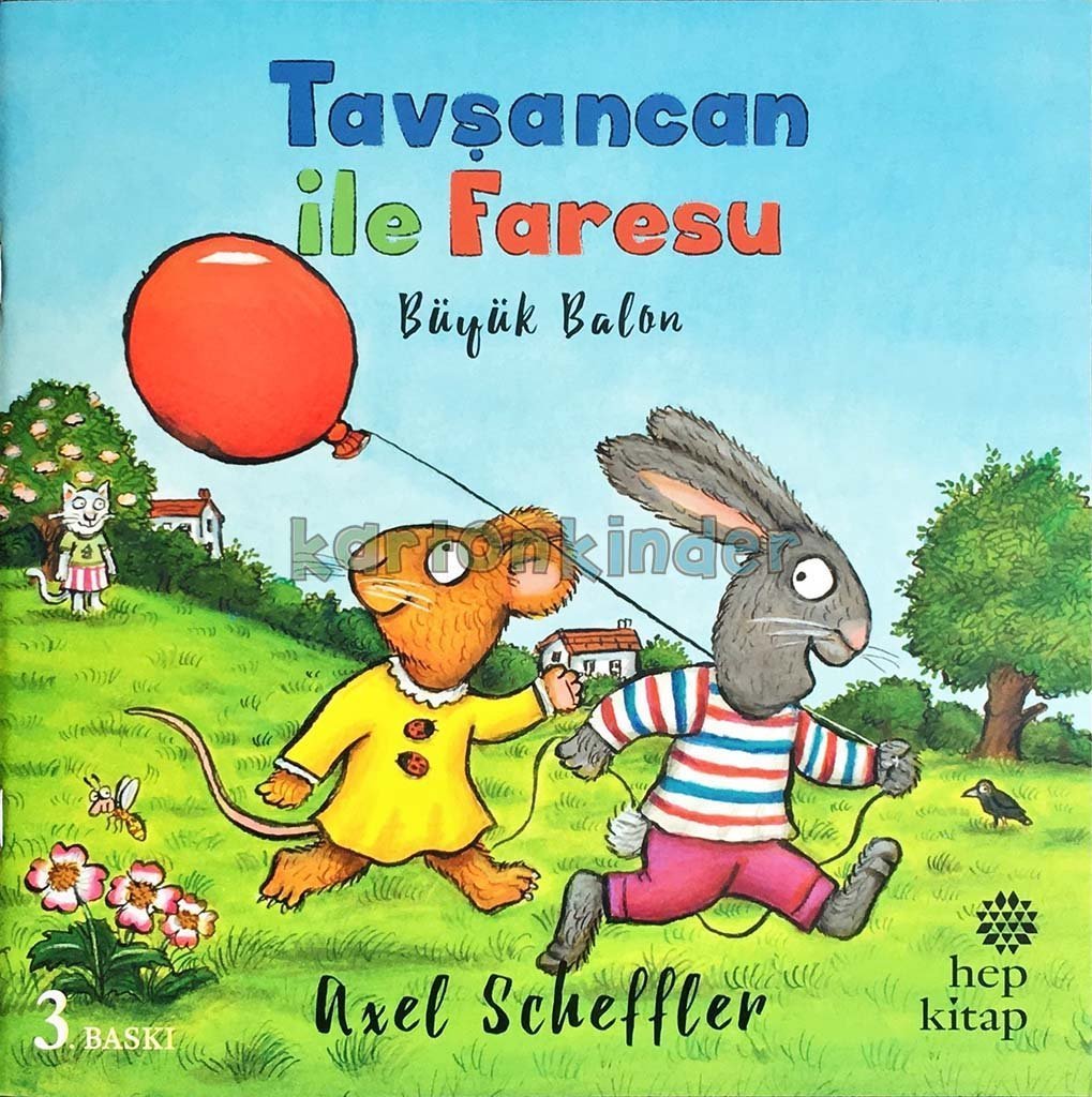 Tavşancan ile Faresu: B&uuml;y&uuml;k Balon  kapak resmi Hep Kitap KartonKinder