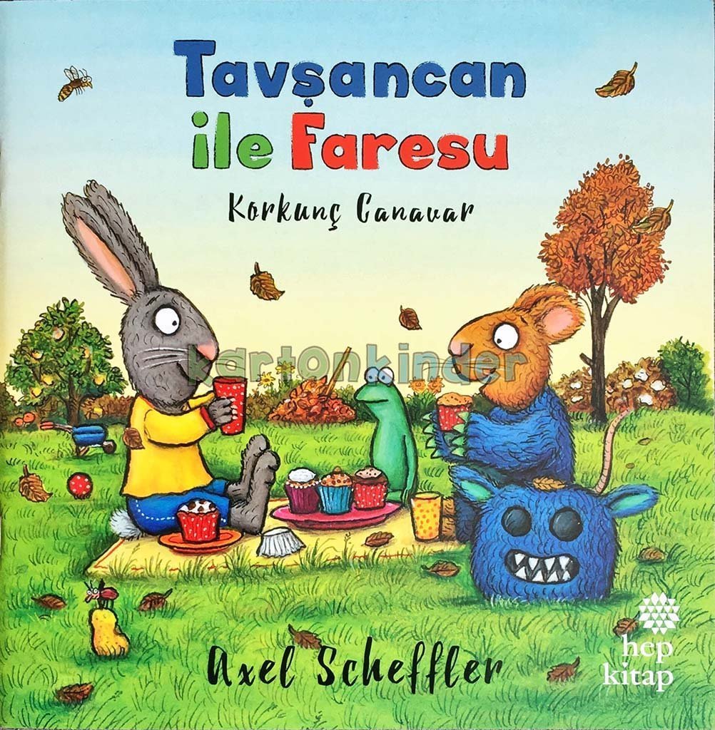 Tavşancan ile Faresu - Korkun&ccedil; Canavar  kapak resmi Hep Kitap KartonKinder