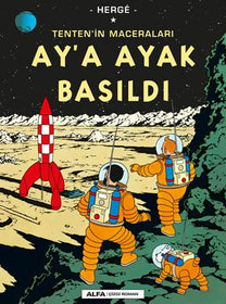 Tenten'in Maceraları-Ay'a Ayak Basıldı  kapak resmi ALFA Yayınları KartonKinder
