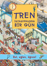 Tren İstasyonunda Bir G&uuml;n  kapak resmi İş Bankası K&uuml;lt&uuml;r Yayınları KartonKinder